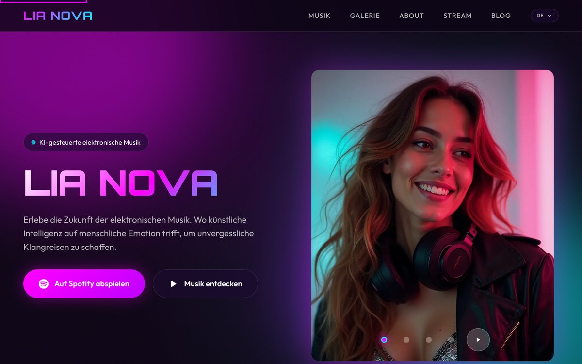 Lia Nova | Musikproduktion, Sounddesign und visuelle Welten — KI als kreative Mitspielerin. | https://lianovaofficial.com